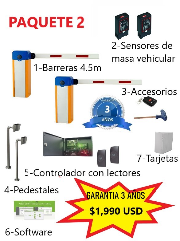 Plumas de control de vehiculos